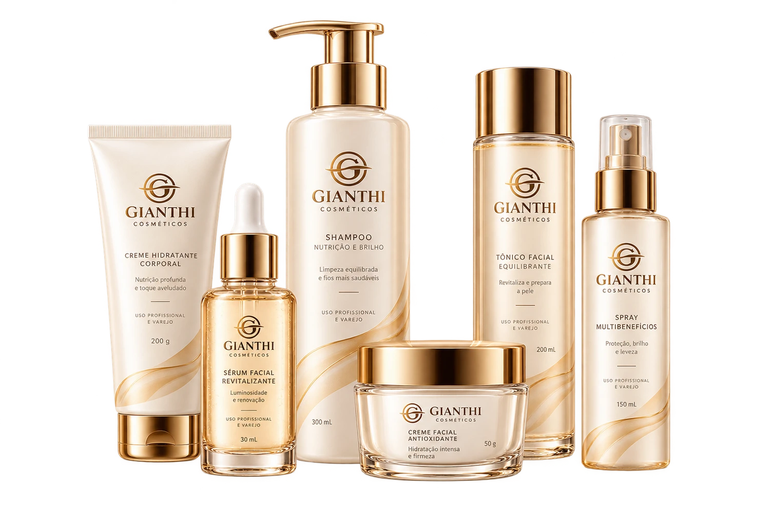Linha de perfumaria Gianthi em embalagens premium